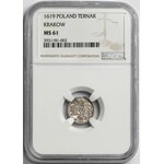 Zygmunt III Waza, Trzeciak Poznań 1619 - NGC MS61