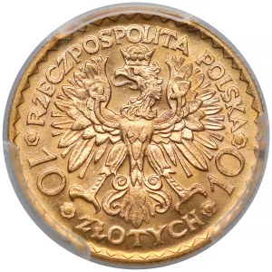 10 złotych 1925 Chrobry - PCGS MS65