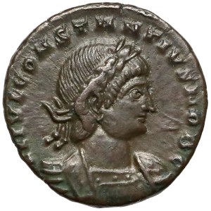 Konstancjusz II jako cezar, Follis Trewir (337-340) - GLORIA EXERCITVS 