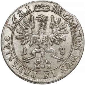 Prusy-Brandenburgia, Fryderyk Wilhelm, Ort Królewiec 1681 HS