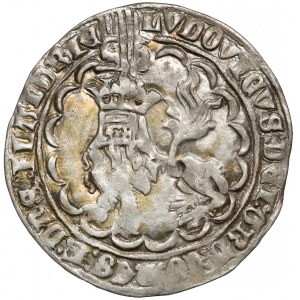 Flandern, Ludwig von Male, Doppelgroschen (1346-1384)