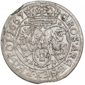 Jan II Kazimierz, Szóstak Bydgoszcz 1667 TLB