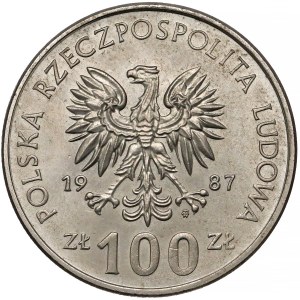 Próba MIEDZIONIKIEL 100 złotych 1987 Kazimierz III Wielki 