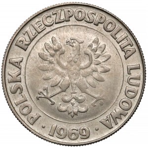 Próba MIEDZIONIKIEL 10 złotych 1969 - 25 lecie PRL - rzadkość