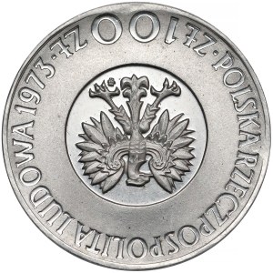 Próba ALUMINIUM 100 złotych 1973 Kopernik - ODWROTKA - RZADKOŚĆ