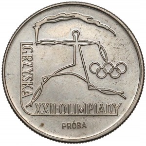 Próba MIEDZIONKIEL 20 złotych 1980 Olimpiada (Znicz)