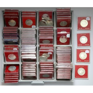 PRL duży zestaw PRÓB kolekcjonerskich - tzw. czerwone pudełka (102)