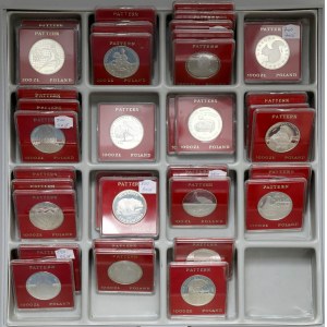 PRL zestaw monet PRÓBNYCH - czerwone pudełka (37)