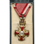 Gold Cross of Merit with Crown, in case