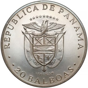 Panama, 20 Balboas 1971 - Central American Independence