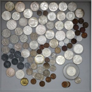 Czechosłowacja, ZESTAW monet (dużo srebrnych)