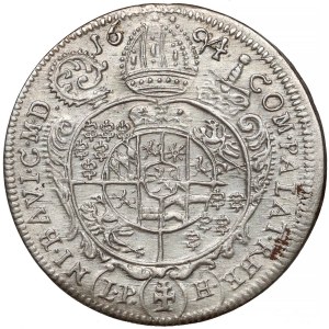 Śląsk, Franciszek Ludwik, 15 krajcarów Nysa 1694 LPH