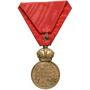 Medal Zasługi Wojskowej SIGNUM LAUDIS, Franciszek Józef, Brązowy - wstążka czasów pokoju