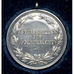 State Prize for Horse Brreding, 1890, German text, in case