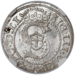Zygmunt III Waza, Szeląg Ryga 1595 - NGC MS64