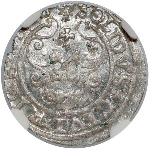 Zygmunt III Waza, Szeląg Ryga 1598 - NGC MS64