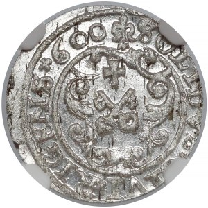 Zygmunt III Waza, Szeląg Ryga 1600 - x600 - NGC MS62