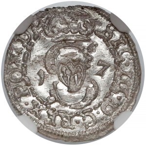 Zygmunt III Waza, Szeląg Wilno 1617 - NGC MS62