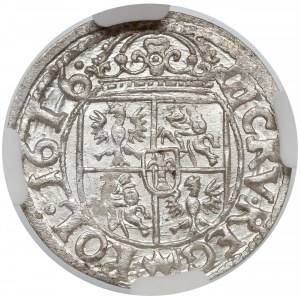 Zygmunt III Waza, 3 krucierze Kraków 1616 - Awdaniec - NGC MS62