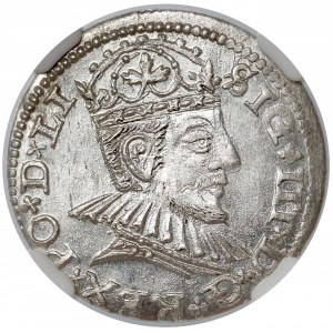 Zygmunt III Waza, Trojak Ryga 1590 - NGC MS63