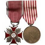 Medal SKARB NARODOWY z Legitymacją i Krzyż Zasługi (Spink) 