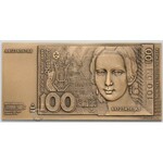 Deutschland, SET 139 pieces of Commemorative plaque with banknote 100 mark