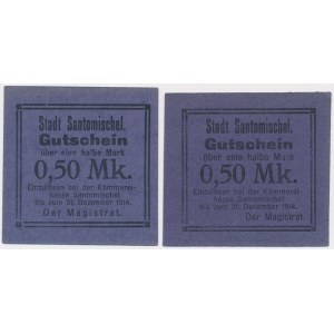 Santomischel (Zaniemyśl), 2x 1/2 mk 1914 - dwie odmiany (2szt)