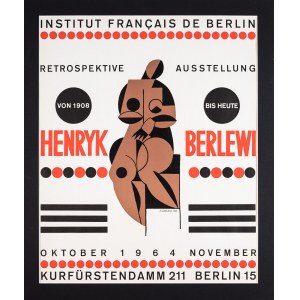 Henryk Berlewi, Plakat zur Retrospektive in Berlin, 1964