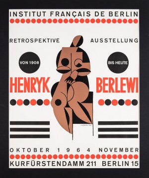 Henryk Berlewi, Plakat do wystawy retrospektywnej w Berlinie, 1964