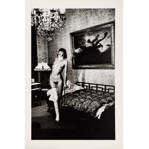 Helmut Newton, Jenny Kapitan-Pension Dorian, Berlín 1977 z portfólia ''Special Collection 24 photos lithographs'', 1979