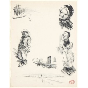 THEODORE VAN ELSEN (Java, 1896 - Paris, 1961), Study of children