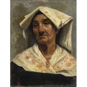 ATTR. ENRICO GAETA (Castellammare di Stabia, 1840 - 1887), Portrait of old peasant