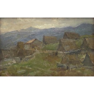 ALBERTO CAROSI (Rome, 1891 - 1967), Country landscape, 40s ca.