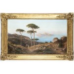ALESSANDRO LA VOLPE (Lucera, 1820 - Rome, 1887), View of Capri from the coast