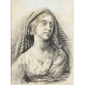 VINCENZO GEMITO (Naples, 1852 - 1929), Peasant portrait, 1913
