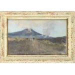 GIUSEPPE CASCIARO (Ortelle, 1863 - Naples, 1941), Towards the Vesuvius