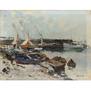 EZELINO BRIANTE (Naples, 1901 - Rome, 1971), Seascape