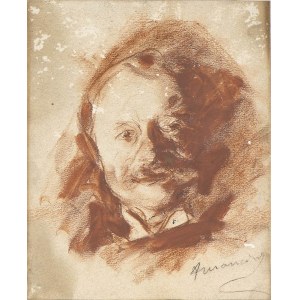 ANTONIO MANCINI (Roma, 1852 - 1930), Self-portrait