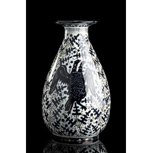 MOLARONI - PESARO, Vase with blue decoration and double-headed eagle