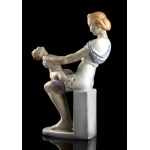 CAMILLO LUSSO (1919 - 1990), Mother and son, 50s