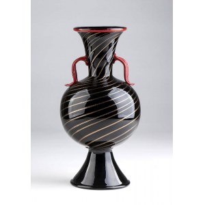 VETRERIA MASCHIO, Blown glass vase, 20s/30s