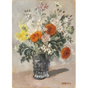 FELICE CARENA (Cumiana, 1879 - Venice, 1966), Vase of flowers