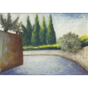 OTTONE ROSAI (Florence, 1895 - Ivrea, 1957), Via San Leonardo in Florence, 1956
