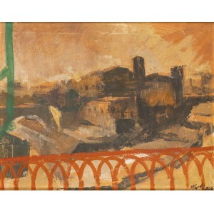 UGO ATTARDI (Sori, 1923 - Rome, 2006), Sunset on the Tiber, 1964