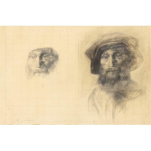 PIERO GUCCIONE (Scicli, 1935 - Modica, 2018), Study for portraits, 1976