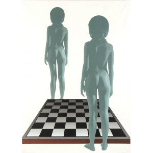 VINCENZO CECCATO (1943 - 2021), Figure specchio scacchi, 2002
