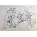 STAROWIEYSKI Franciszek - Dwustronny szkic anatomiczny - lata 90