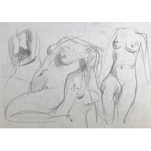 STAROWIEYSKI Franciszek - Anatomische Skizze + Komposition - 1990er Jahre