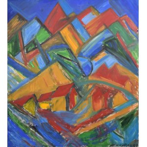 Andrzej FOLFAS (geb.1948), Abstrakte Landschaft, 1990