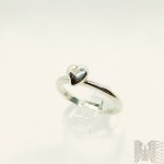 Srebrny pierścionek z sercem - srebro 925
